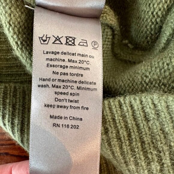 Zadig & Voltaire 100% Cashmere Star Sweater - Rock Chic Luxury Size M - Picture 12 of 13